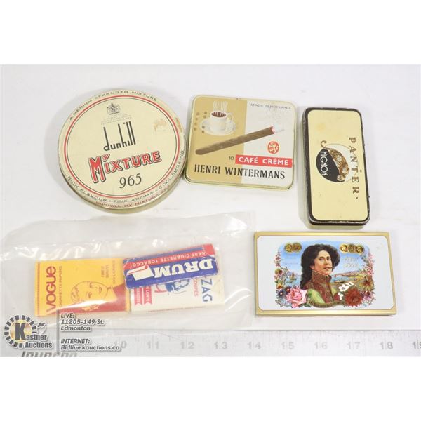 COLLECTION OF VINTAGE CIGARETTE, TOBACCO, MATCH