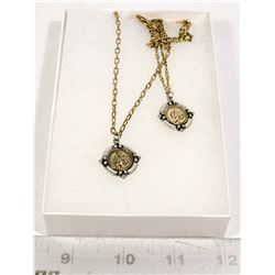 NEW FASHION GOLD TONE ROMAN COIN CHAIN