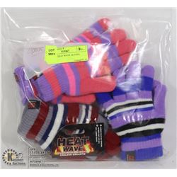 3PK KIDS HEAT WAVE GLOVES