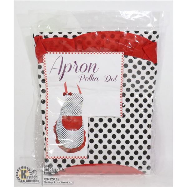NEW POLKA DOT APRON