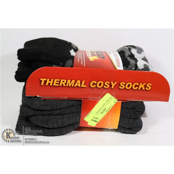 2PK MEN COZY SLIPPER SOCKS