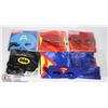 Image 1 : BUNDLE OF KIDS SIZE SUPERHERO MASKS AND CAPES