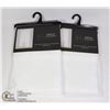 Image 1 : TWO 84"L X 54"W SHEILA ROD POCKET WINDOW PANELS