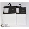 Image 1 : TWO 84"L X 54"W SHEILA ROD POCKET WINDOW PANELS