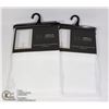Image 1 : TWO 84"L X 54"W SHEILA ROD POCKET WINDOW PANELS