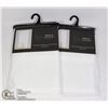 Image 1 : TWO 84"L X 54"W SHEILA ROD POCKET WINDOW PANELS