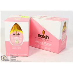 TWO CASES OF 20 INDIVIDUAL SQUEEZE PACKS OF NOOSH