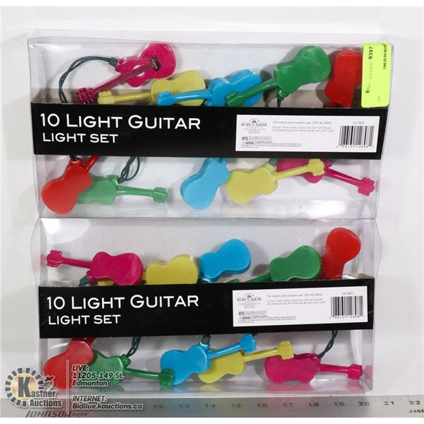 TWO 10 LIGHT GUITAR LIGHT SETS