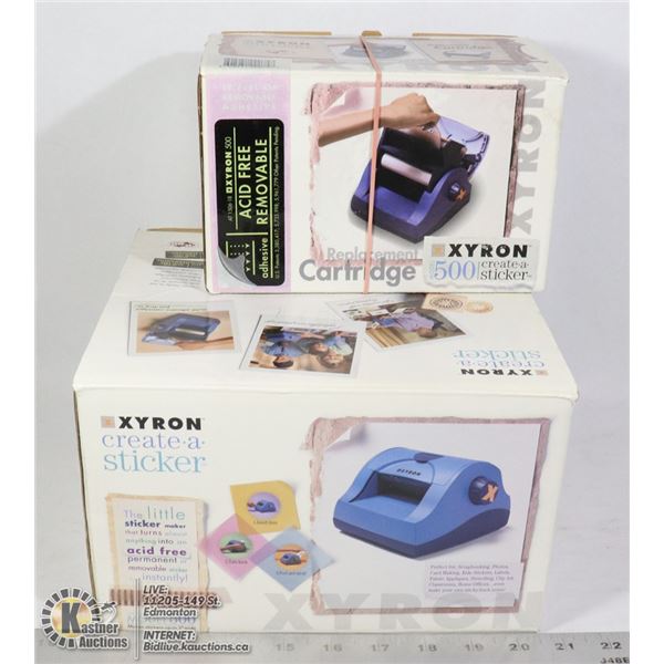 XYRON CREATE A STICKER AND CARTRIDGE