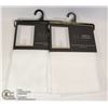 Image 1 : TWO 84"L X 54"W SHEILA ROD POCKET WINDOW PANELS