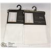 Image 1 : TWO 84"L X 54"W SHEILA ROD POCKET WINDOW PANELS