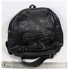 Image 1 : BLACK LEATHER BACKPACK WITH SKULL HEAD