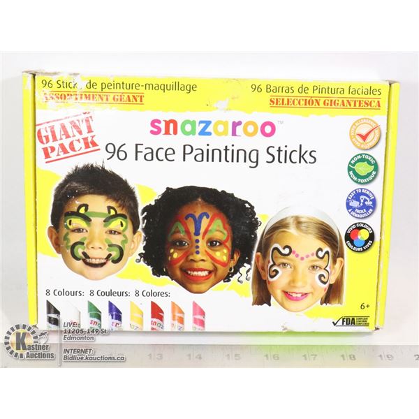 BOX OF SNAZAROO FACE PAINTING STICKS -