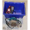 Image 1 : HEAVY DUTY BLUE STORAGE TOTE WITH LID