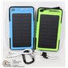 Image 1 : LOT OF 2 EDDIE BAUER SOLAR POWER BANKS 6000MAH