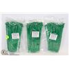 Image 1 : THREE BAGS OF 100PC EACH ZIP TIES