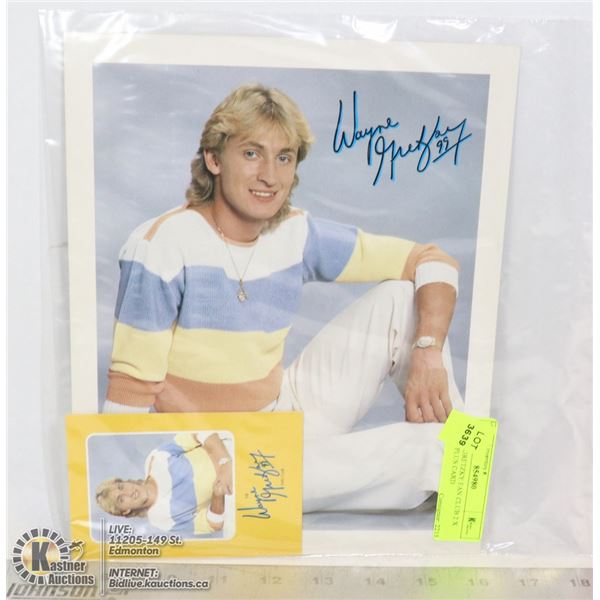 LIMITED GRETZKY FAN CLUB 2 X PHOTOS PLUS CARD