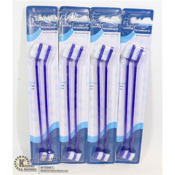 BUNDLE OF PET TOOTHBRUSH SETS