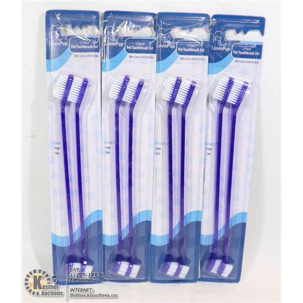 BUNDLE OF PET TOOTHBRUSH SETS