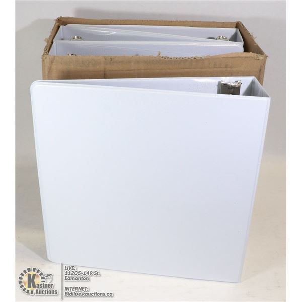 CASE OF 4 D-RING 2" BINDERS