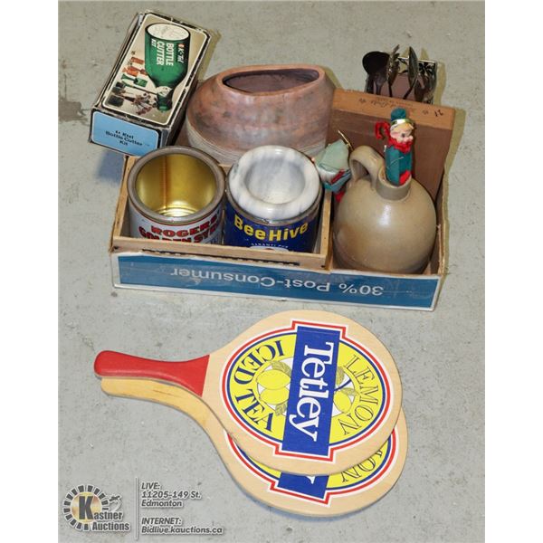 TRAY OF ASSORTED COLLECTIBLES