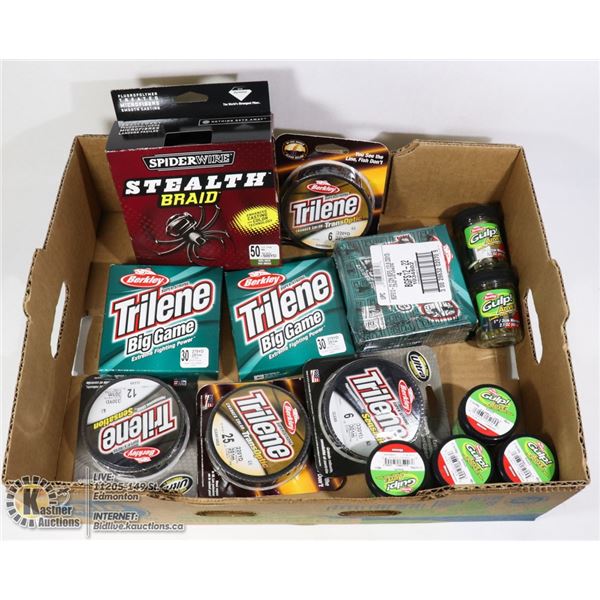 FLAT OF FISHING LINE AND MORE