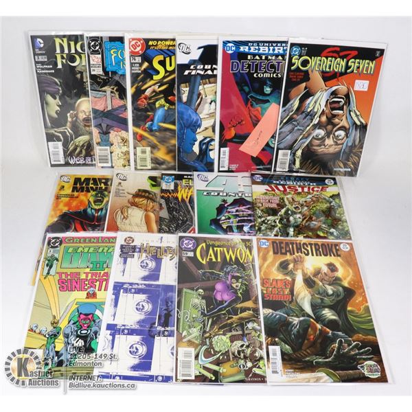 BOX OF 15 RANDOM ASSORTED DC COMICS