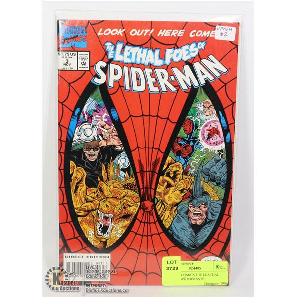 MARVEL COMICS THE LETHAL FOES OF SPIDERMAN #3