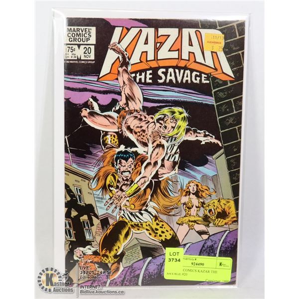 MARVEL COMICS KAZAR THE SAVAGE #20