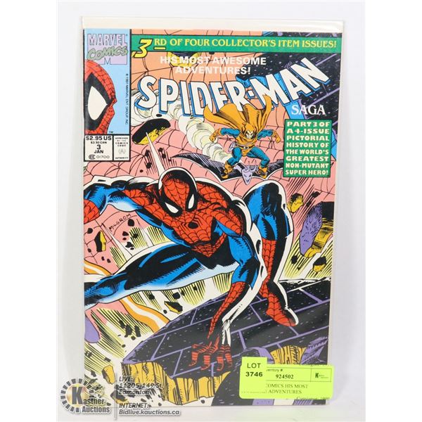 MARVEL COMICS HIS MOST AWESOME ADVENTURES