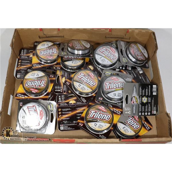 FLAT OF ASSORTED FISHING LINE