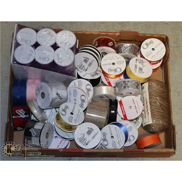 FLAT OF ASSORTED RIBBON AND MORE