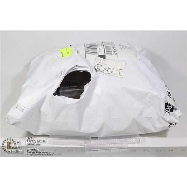 BAG OF ASSORTED SMALL PLASTIC CONTAINERS