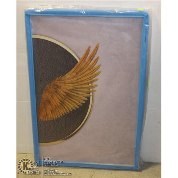 FRAMED PICTURE OF A WING