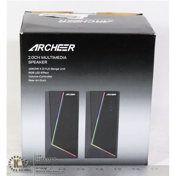 ARCHEER 2.0CH MULTIMEDIA SPEAKER SET