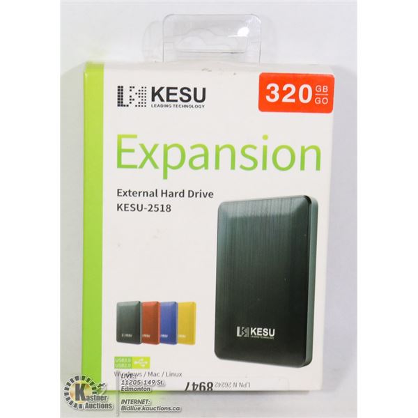 320GB EXTERNAL HARD DRIVE