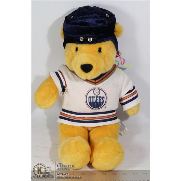 BUILD A BEAR WINNIE THE POOH OILERS