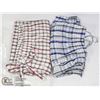 Image 1 : LOT OF 2 NEW MEN DRAWSTRING WAISTBAND PLAID PANTS
