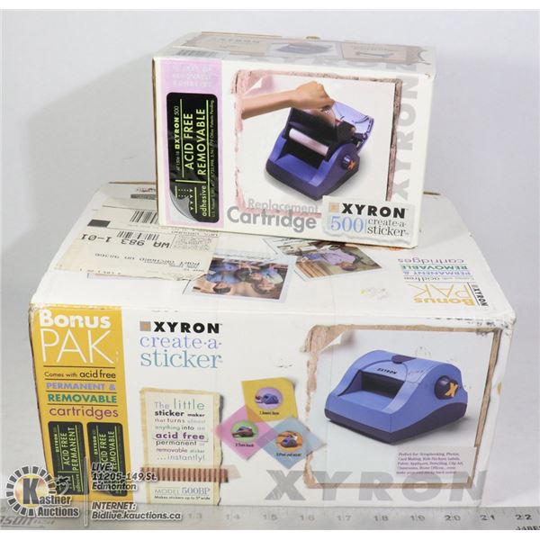 XYRON CREATE A STICKER AND CARTRIDGE