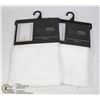 Image 1 : TWO 84"L X 54"W SHEILA ROD POCKET WINDOW PANELS
