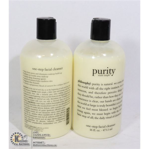 TWO BOTTLES OF PURITY ONE STEP FACIAL CLEANSER