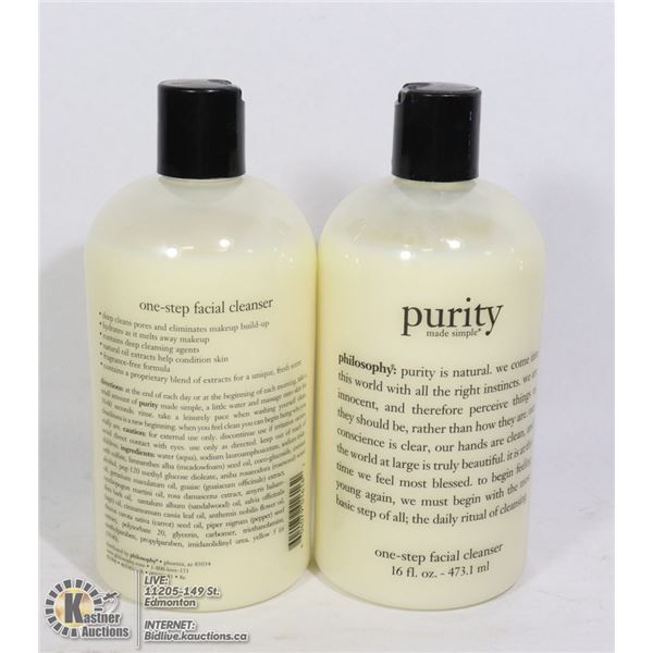 TWO BOTTLES OF PURITY ONE STEP FACIAL CLEANSER