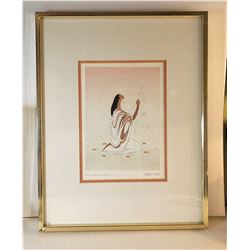 28)   FRAMED AND DOUBLE MATTED UNDER GLASS