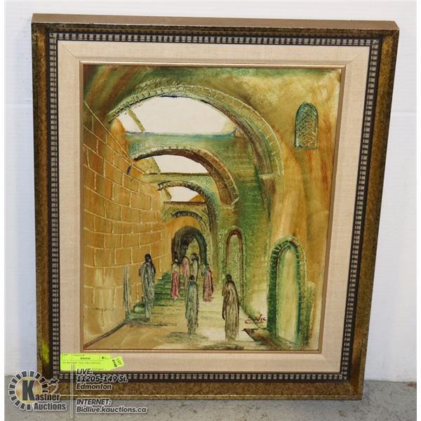 TO WORSHIP OIL ON CANVAS