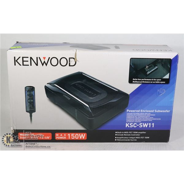 KENWOOD POWERED ENCLOSED 150W SUBWOOFER