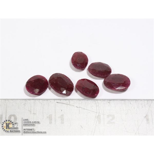 #77-RED RUBY GEMSTONES 50.95ct