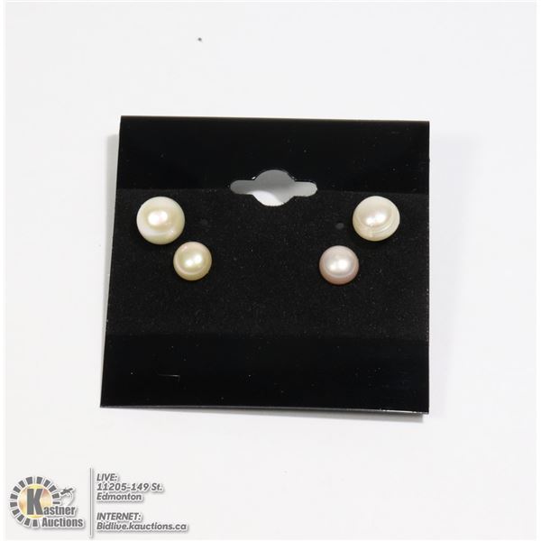 #260-FRESH WATER PEARL STUD EARRINGS 6-7mm