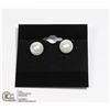 Image 1 : #270-FRESH WATER PEARL STUD EARRINGS 9-10mm