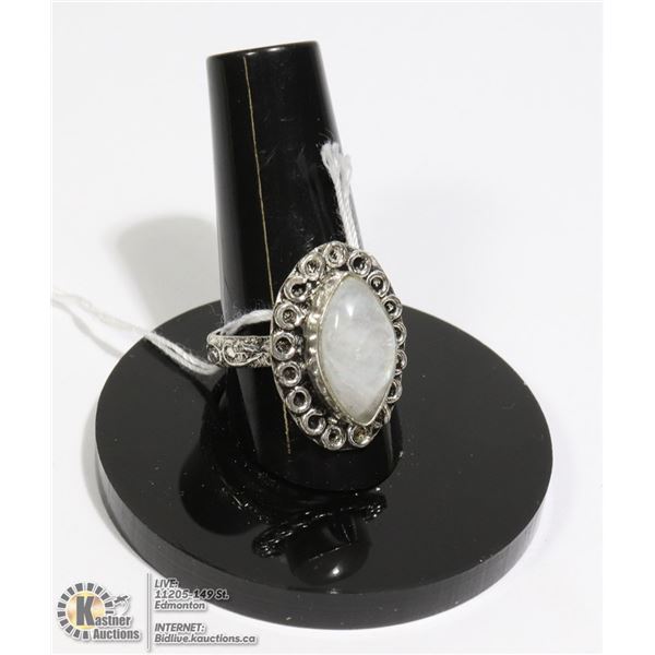 #115-MOONSTONE RING SIZE 9