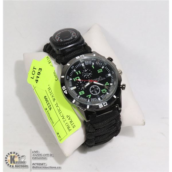 PRO TACTICAL WATCH PARACORD STRAP